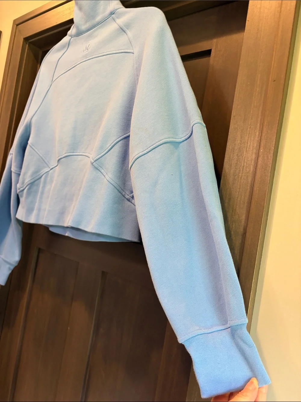 Lululemon Athletica oversized Scuba Cropped Half-Zip Pullover